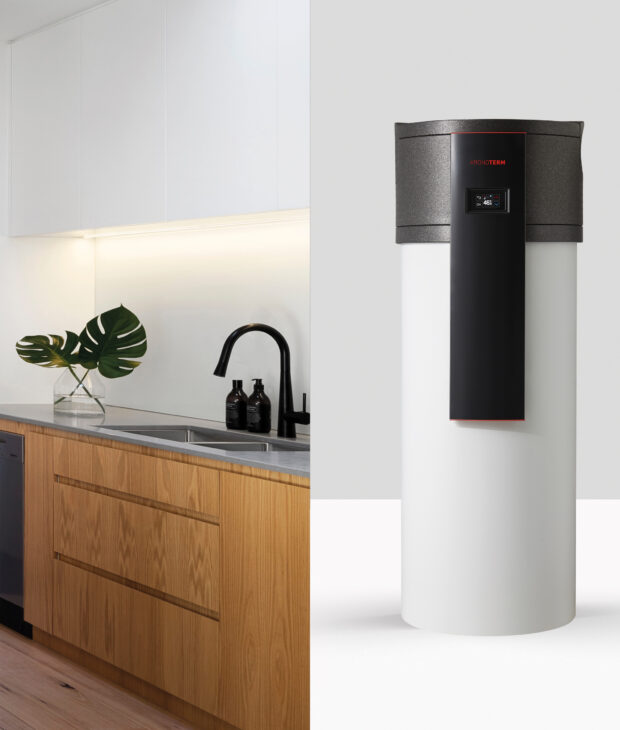HEATING SANITARY WATER IN THE KITCHEN AND OTHER ROOMS
