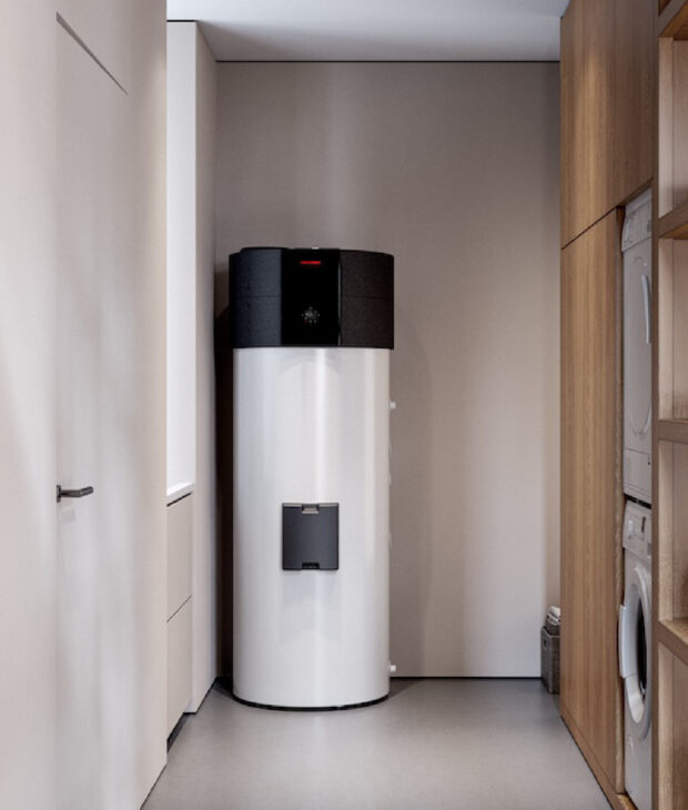Smart Water Heating Using Heat from Air