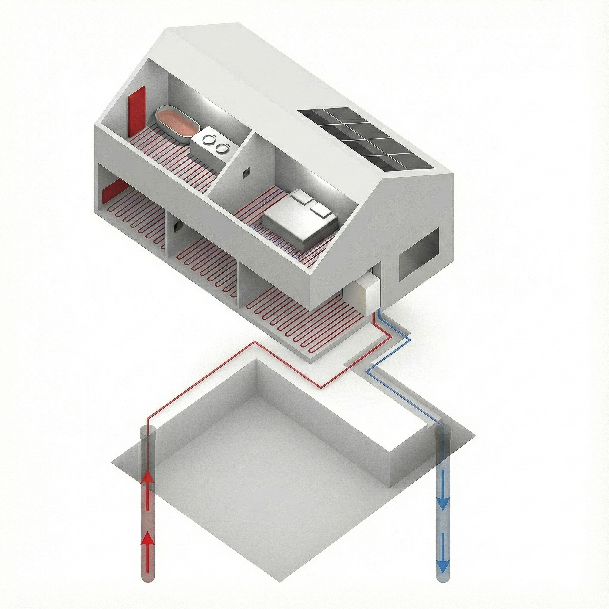 A Water-to-Water Heat Pump Requires Two Wells